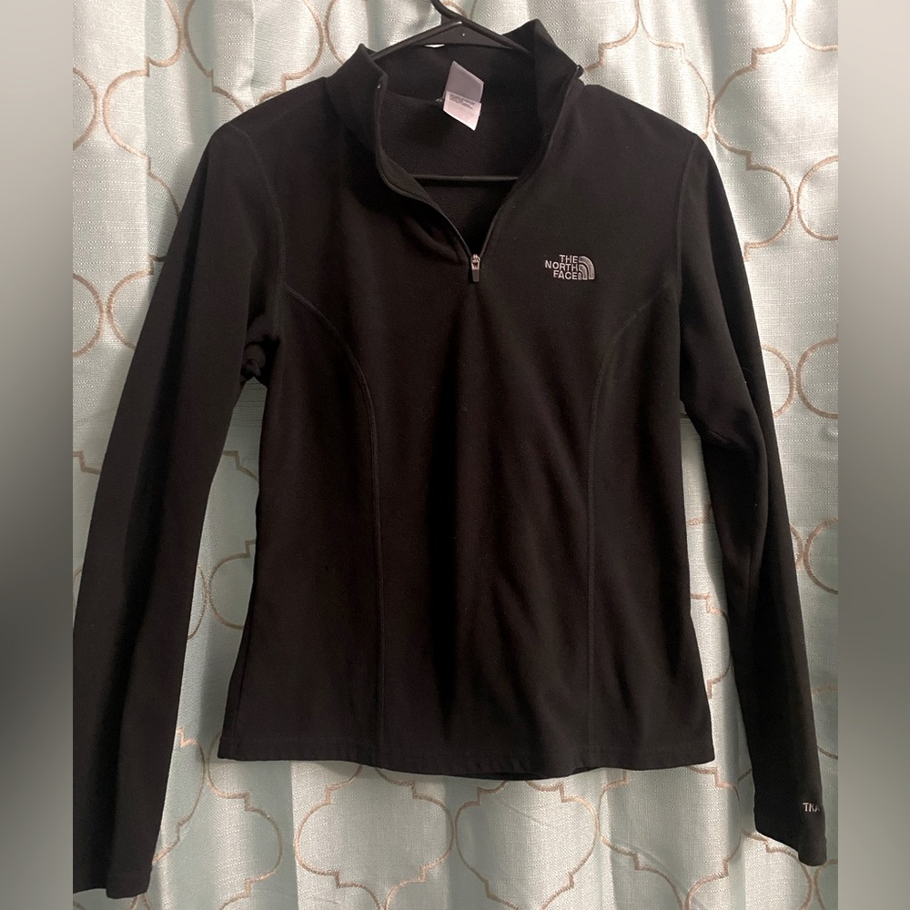 The North Face Women's 1/2 Zip Fleece Jacket Black Size S